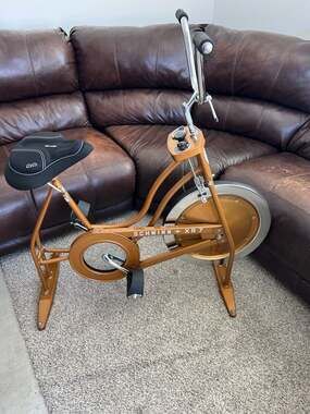 Vintage Schwinn XR7 Stationary Exercise Bike - Copper Metallic